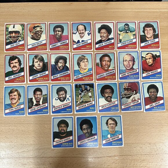 1976 Topps Wonder Bread Vintage Football All Stars Complete Set 1-24 - Picture 1 of 2
